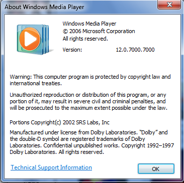 Windows media player 12