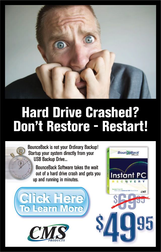 Hard Drive Crashed? Don't Restore- Restart