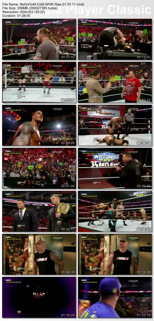 تحميل WWE.Raw.01.03.2011 تحميل WWE.Raw.01.03.2011