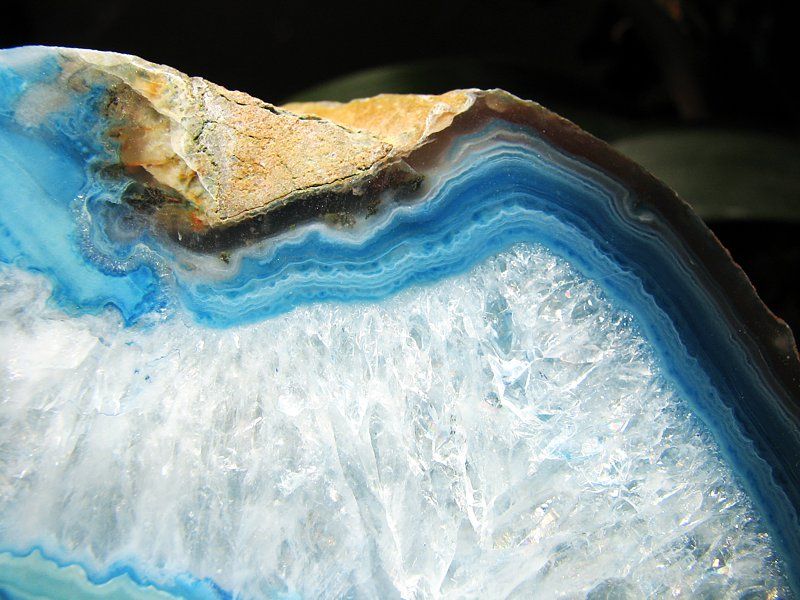 dyed agate with matrix