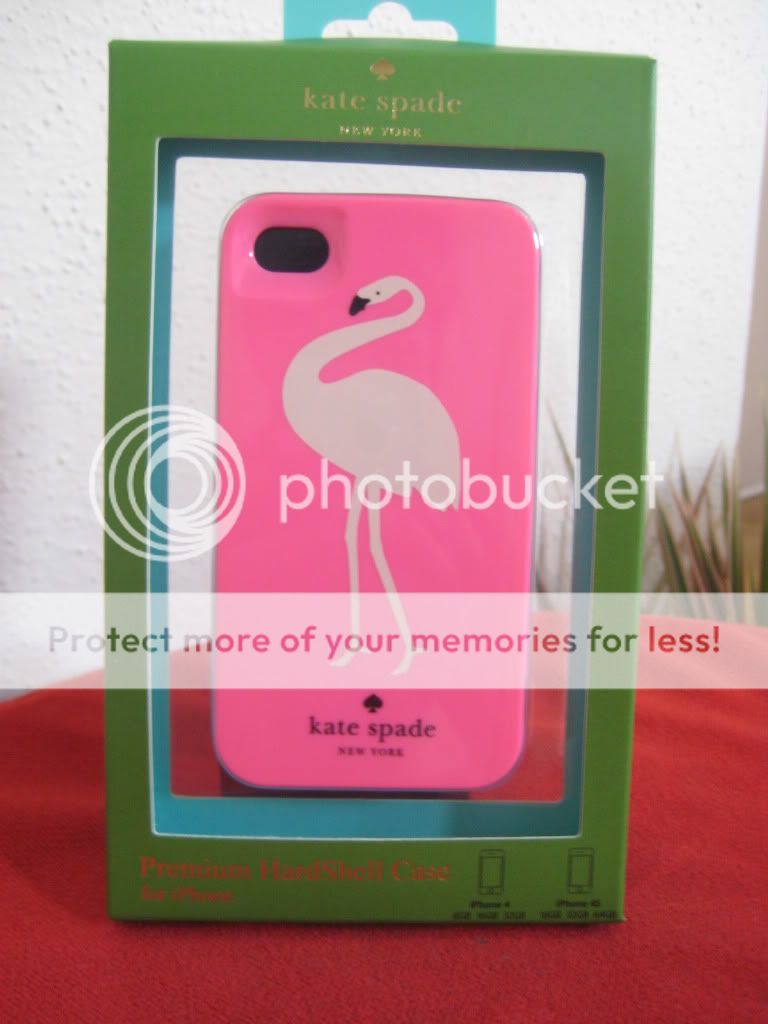 NWT KATE SPADE IPHONE 4 HARDSHELL CASE PINK FLAMINGO  