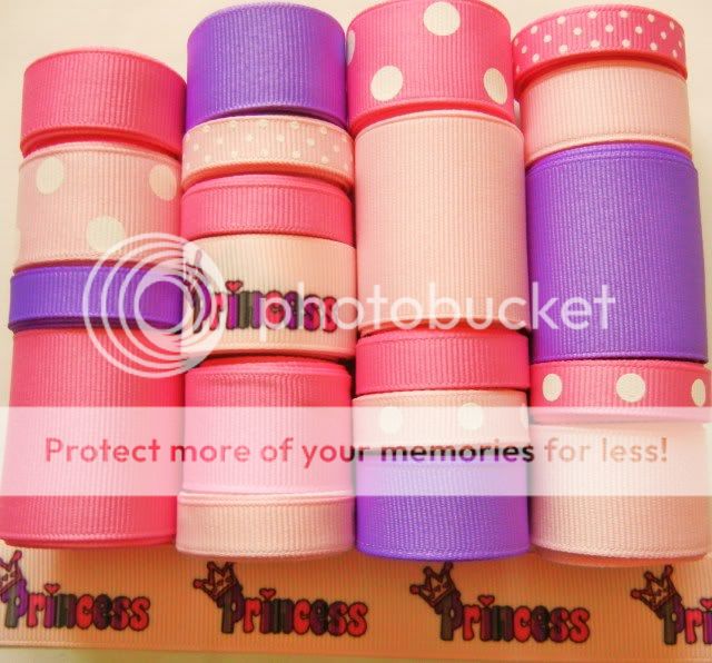  ribbon lot 20 yards grosgrain solid polka dot and printed ribbon