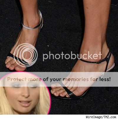 luther vandross: paris hilton feet pic