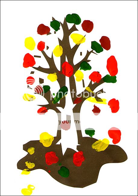 Виталькина осень (пальчиками)