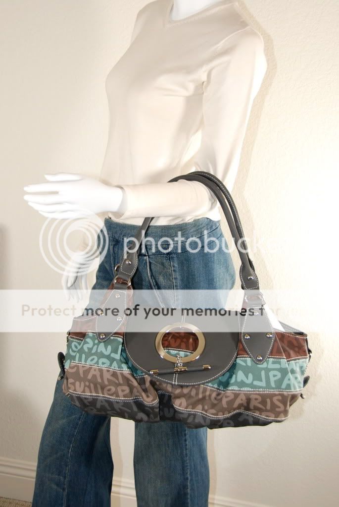 NEW Fashion Striped Toggle Shoulder/handbag purse NEW  