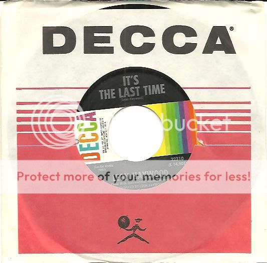  45RPM RECORD ON DECCA RECORDS 32310. IN MINT  CONDITION NOT USED 